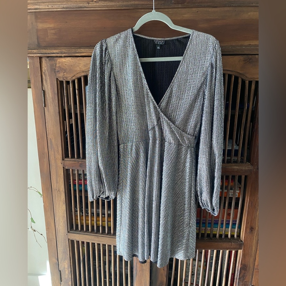 Elegant TopShop Silver Dress